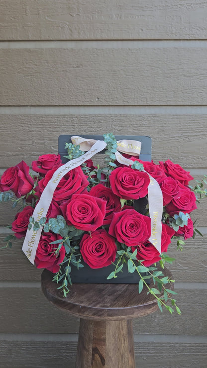 Two Dozen Roses – Signature Box Arrangement